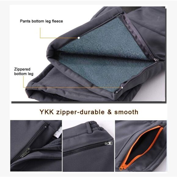 Gash Hao Mens Snow Ski Waterproof Softshell Snowboard Pants 38” x 32” - Picture 6 of 9